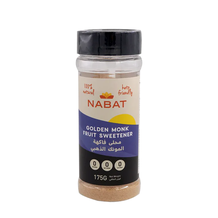 Nabat Natural Golden Monk Fruit Sweetener Shaker